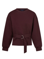 Red Button Shakira top & belt scuba 344 Burgundy