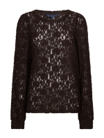 Red Button Top lace 59 Espresso