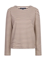 Red Button Terry stripe 805 Creme/darkberry