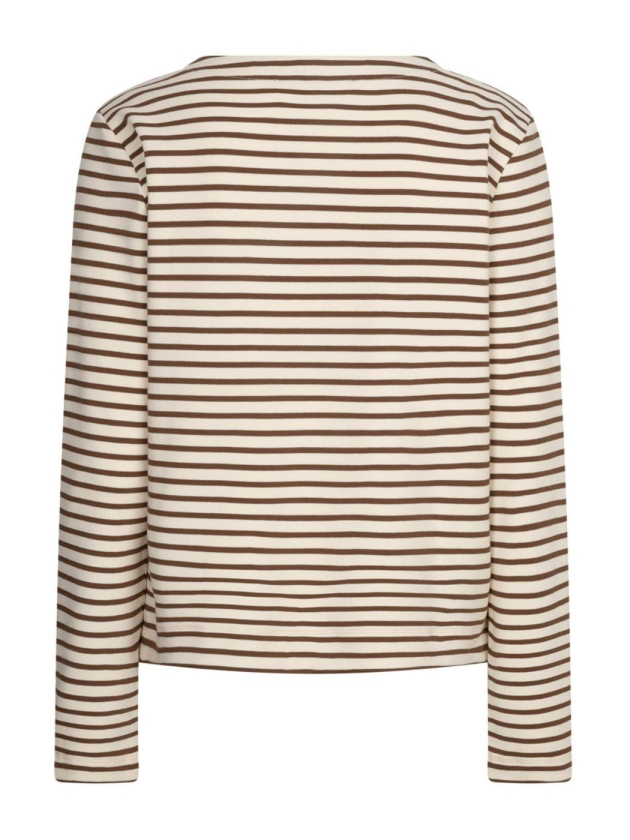 Red Button Terry stripe 804 creme/praline