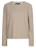 Red Button Terry stripe 820 Creme/espresso