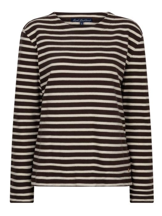 Red Button Terry stripe 806 Brown/creme