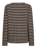 Red Button Terry stripe 806 Brown/creme