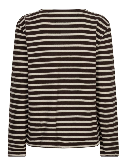 Red Button Terry stripe 806 Brown/creme