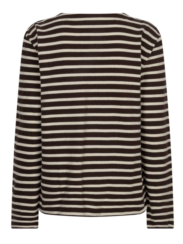 Red Button Terry stripe 806 Brown/creme