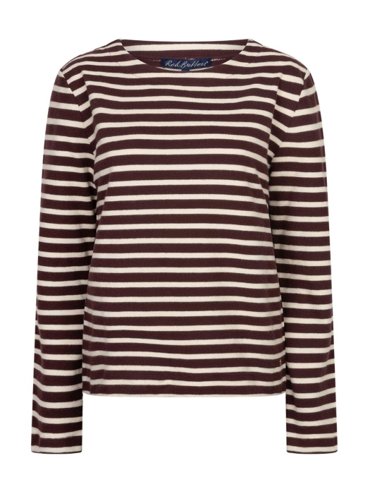 Red Button Terry stripe 807 Burgundy/cream