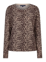 Red Button Sweet animal print 344 Burgundy