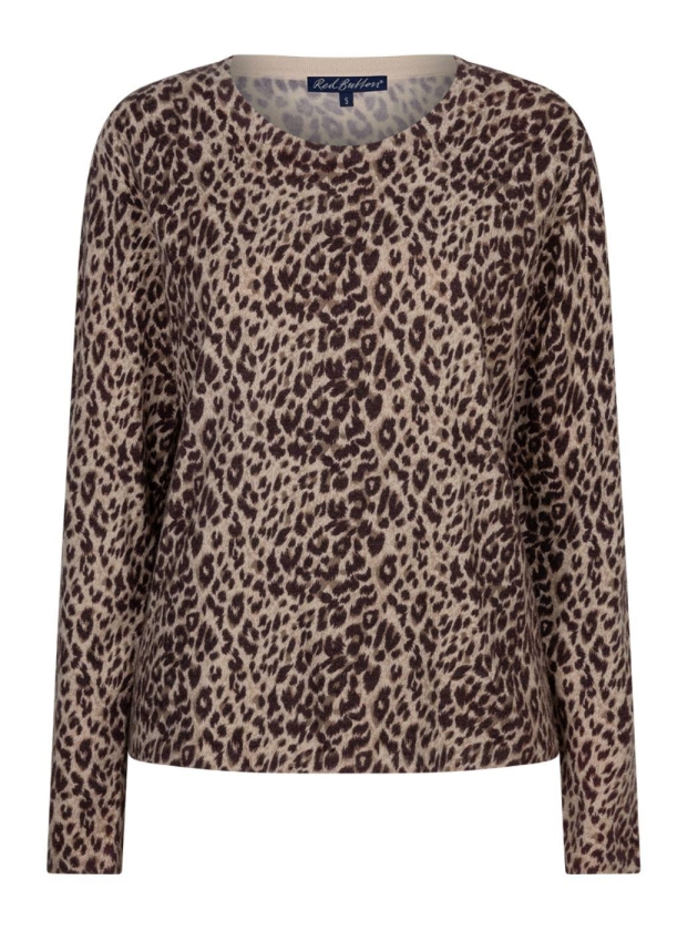 Red Button Sweet animal print 344 Burgundy