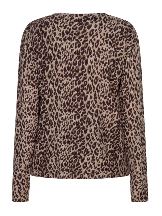 Red Button Sweet animal print 344 Burgundy