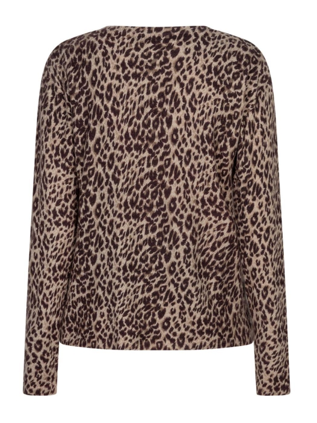 Red Button Sweet animal print 344 Burgundy