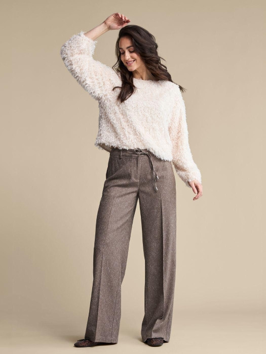 Red Button Claudette fancy tweed 319 Mud
