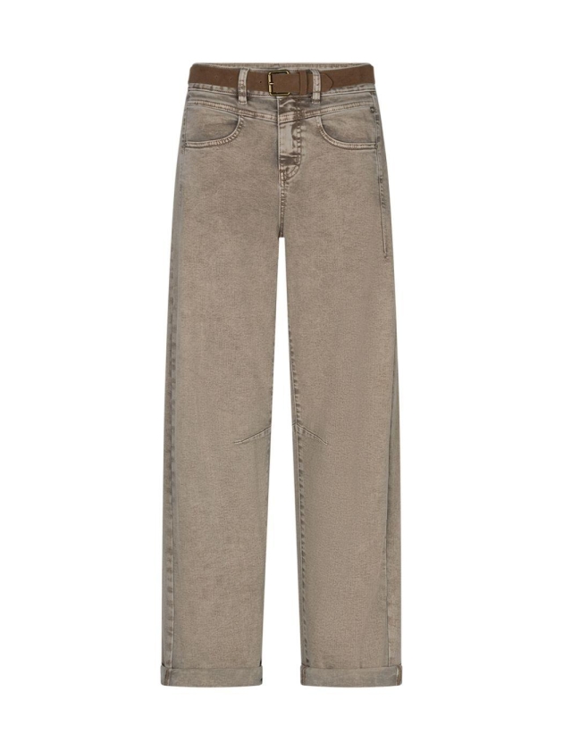 Red Button Korine & belt washed twill colors 418 Truffle