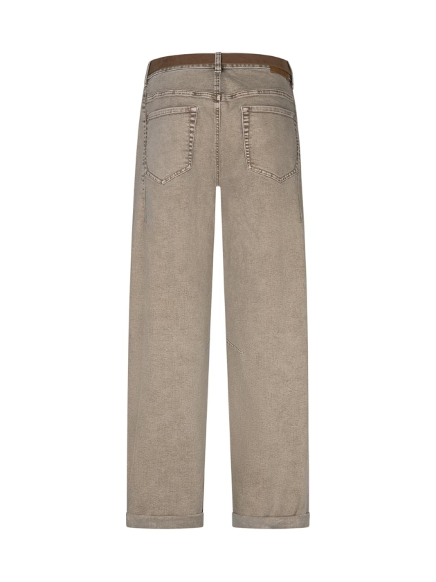 Red Button Korine & belt washed twill colors 418 Truffle
