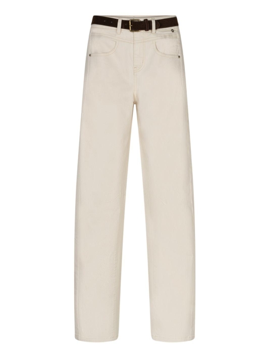 Red Button Korine & belt washed twill ecru 71 Ecru
