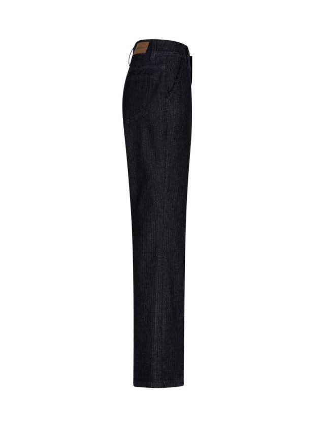 Red Button Bibette herringbone 158 Dark blue