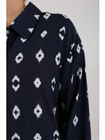 NUKUS Newport Blouse 70 navy