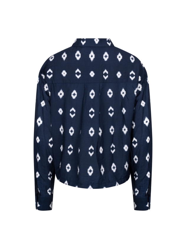 NUKUS Newport Blouse 70 navy