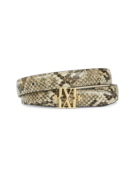 Josh V DORISSA snake print belt 626 snake creme white