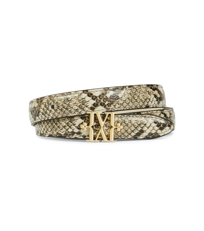 Josh V DORISSA snake print belt 626 snake creme white