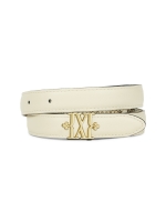 Josh V DORISSA snake print belt 626 snake creme white