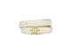 Josh V DORISSA snake print belt 626 snake creme white