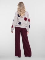 Geisha Jeans wide 000480 Burgundy
