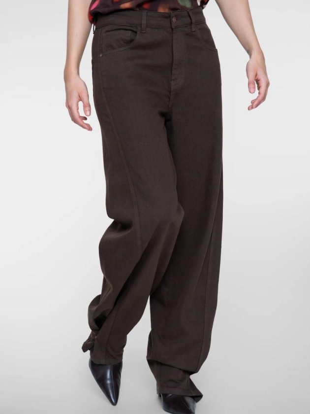 Geisha Jeans balloon + snaps 000775 Brown