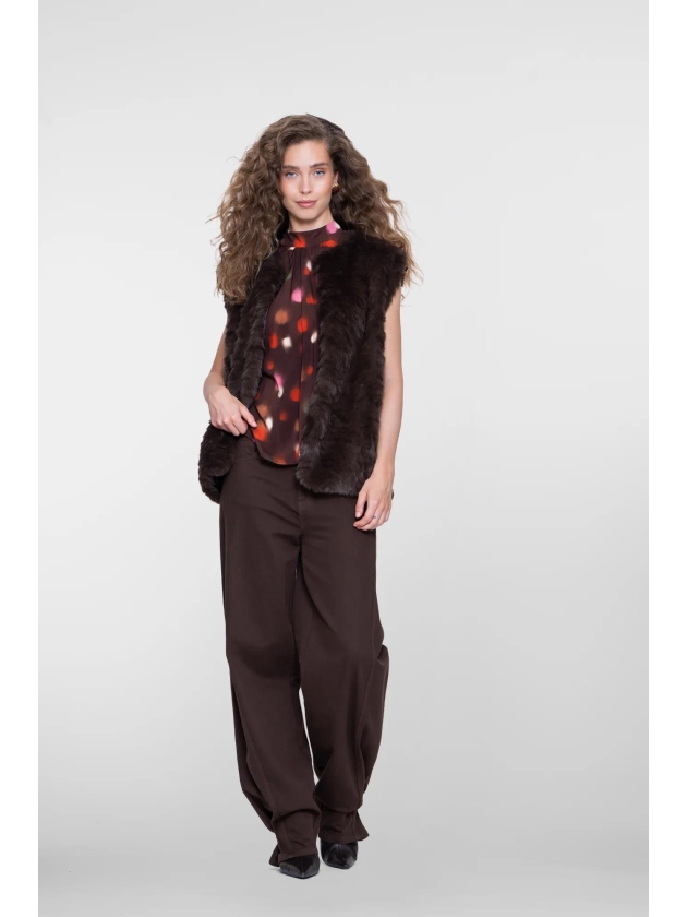 Geisha Jeans balloon + snaps 000775 Brown