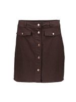 Geisha Jeans skirt buttons 000775 Brown