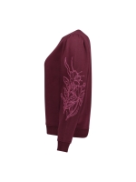 Geisha Sweat sleeve embroidery 000480 Burgundy