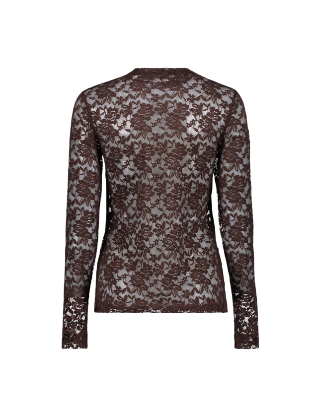Geisha Top lace 000775 Brown