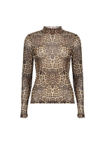 Geisha Top mesh turtle leopard 000720 Sand