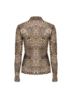 Geisha Top mesh turtle leopard 000720 Sand