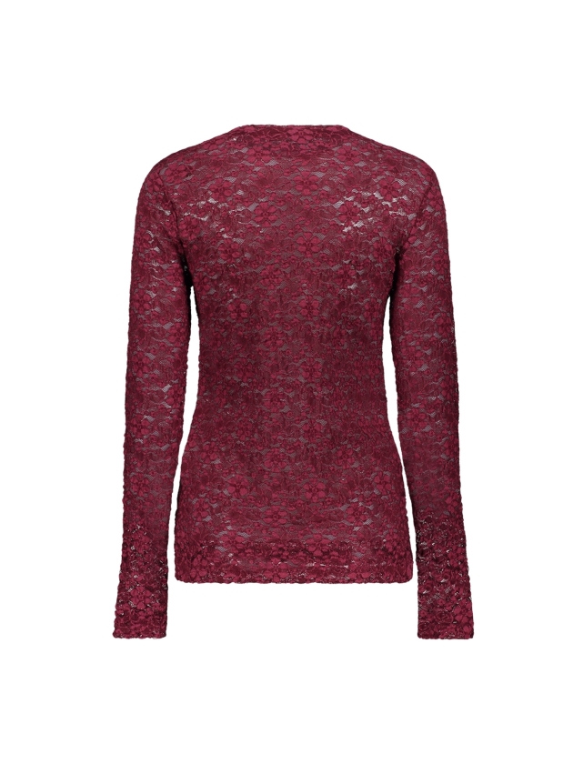Geisha Top lace 000470 Bordeaux