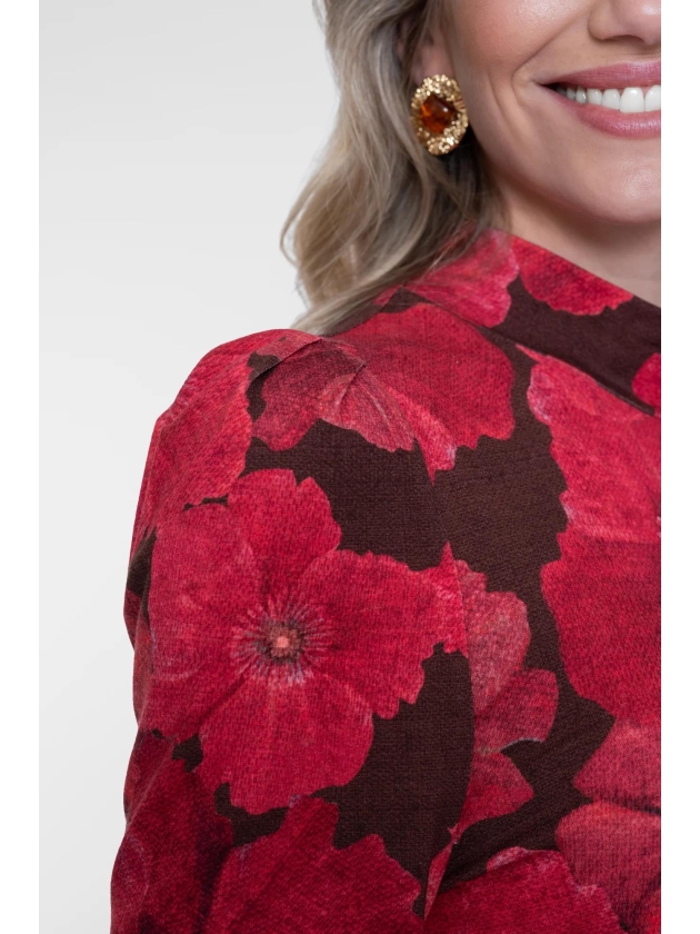 Geisha top 000775 Brown