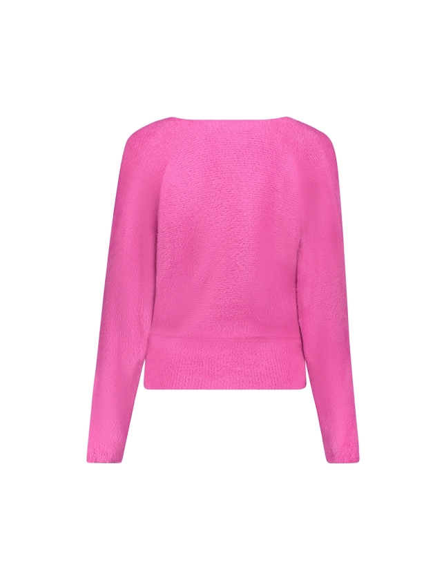 Geisha Cross over hairy top 000445 Fuchsia