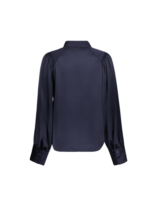 Geisha Blouse shiny 00675 Navy