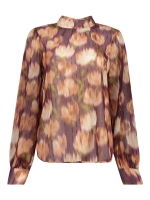 Geisha blouse 000430 Cassis