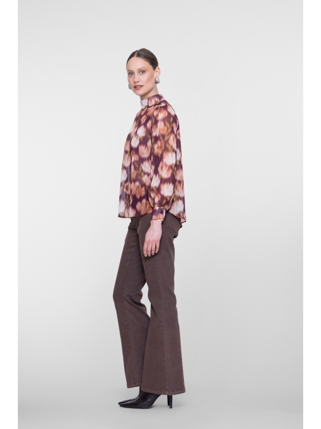 Geisha blouse 000430 Cassis