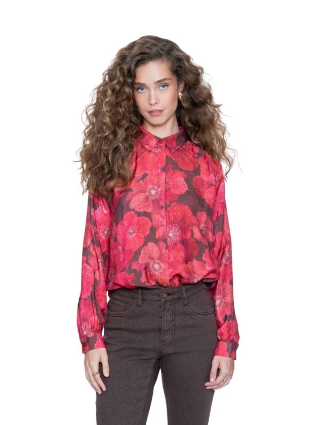 Geisha blouse 000775 Brown