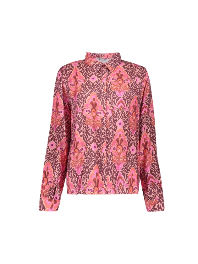 Geisha blouse 000470 Bordeaux