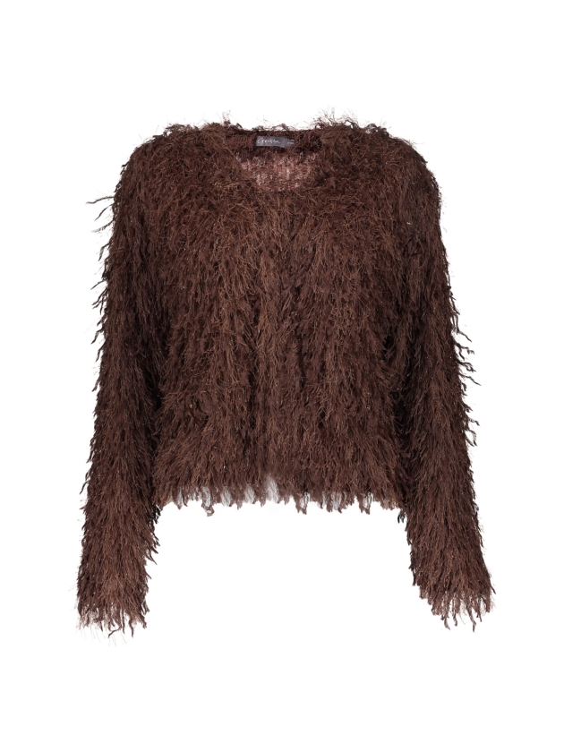 Geisha Vest Hairy 000775 Brown