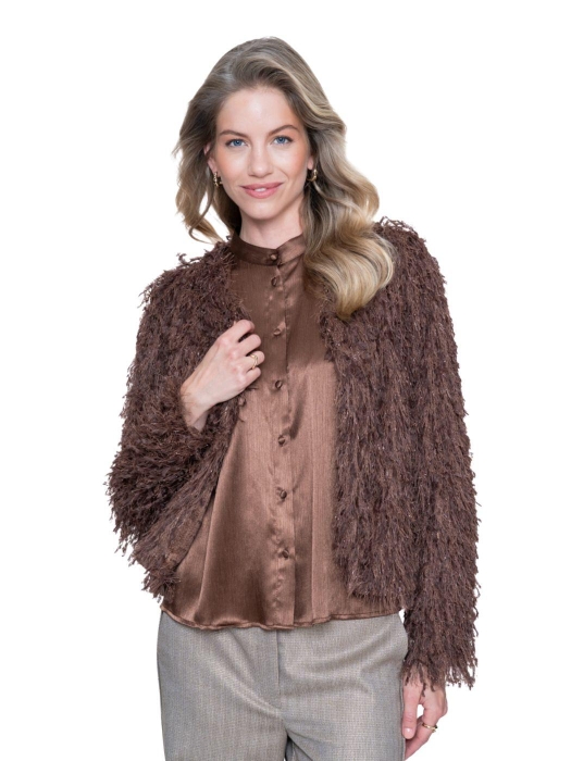 Geisha Vest Hairy 000775 Brown
