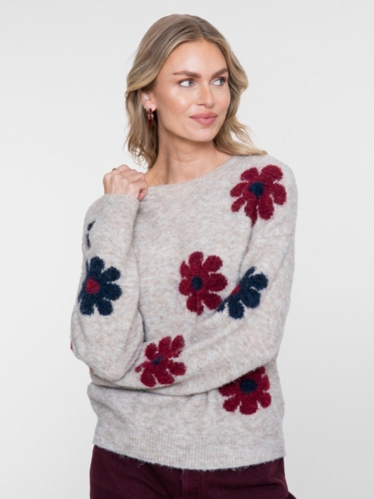 Geisha Pullover flowers