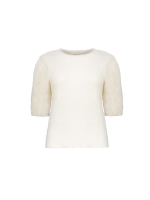 Geisha Pullover hairy shortsleeves 000010 Offwhite