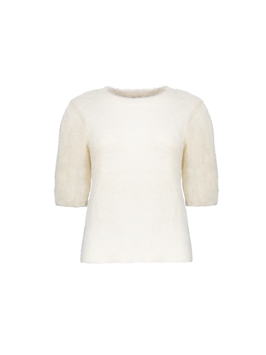 Geisha Pullover hairy shortsleeves 000010 Offwhite