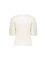 Geisha Pullover hairy shortsleeves 000010 Offwhite