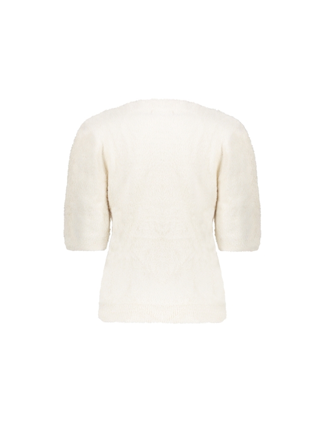 Geisha Pullover hairy shortsleeves 000010 Offwhite