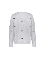 Geisha Pullover embro bowtie 000925 Grey