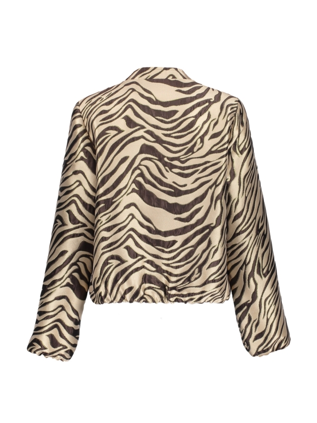 Geisha Jacket jacquard zebra 000775 Brown